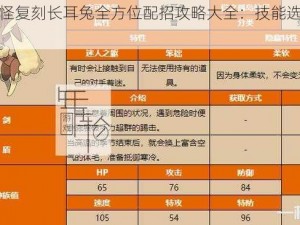 口袋妖怪复刻长耳兔全方位配招攻略大全：技能选择与搭配指南