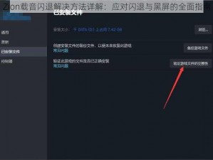 Zion载音闪退解决方法详解：应对闪退与黑屏的全面指南