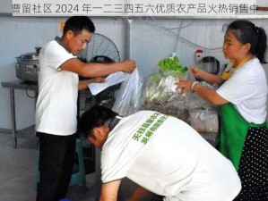 曹留社区 2024 年一二三四五六优质农产品火热销售中