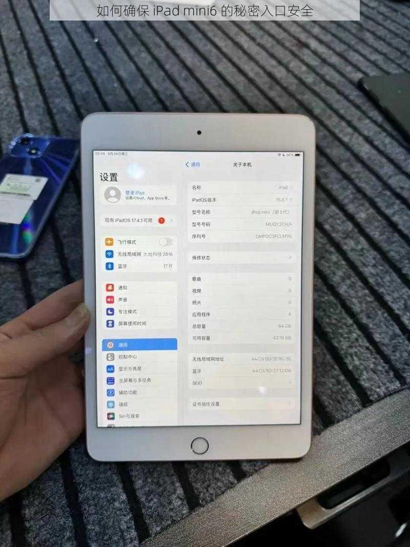 如何确保 iPad mini6 的秘密入口安全