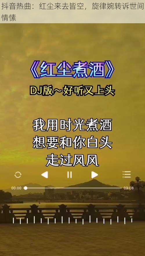 抖音热曲：红尘来去皆空，旋律婉转诉世间情愫